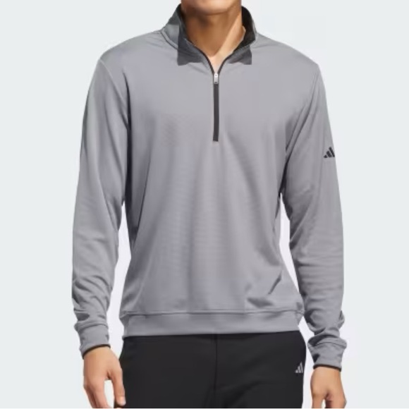 Adidas Men’s Golf Lite weight 1/4 zip Pullover color Grey size large - Picture 1 of 5
